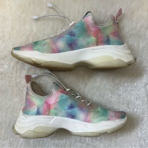 Womens Size 8 Steve Madden Myles Sneakers - Tie Dye/Pastel